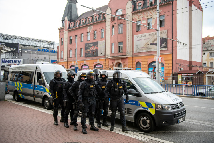 Sparťanští fanoušci dorazili do Budějc