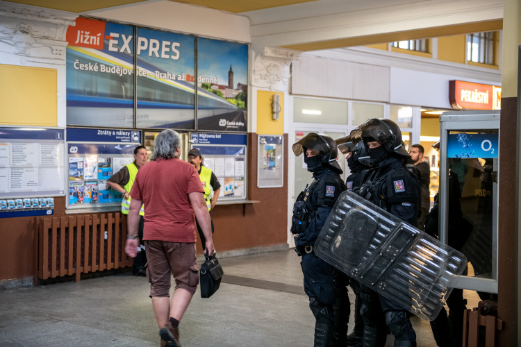 Sparťanští fanoušci dorazili do Budějc