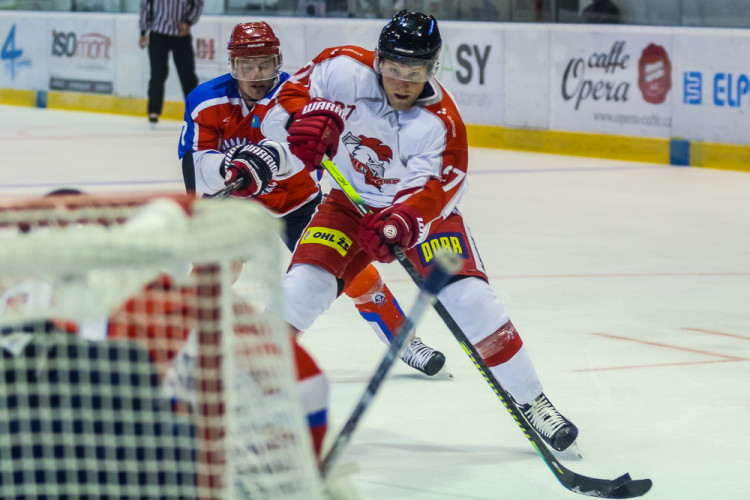 FOTOGALERIE: Olomoučtí hokejisté na úvod přípravy prohráli s kazašským Kokšetau 2:3 po nájezdech