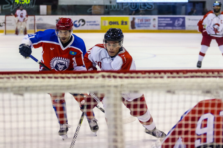 FOTOGALERIE: Olomoučtí hokejisté na úvod přípravy prohráli s kazašským Kokšetau 2:3 po nájezdech