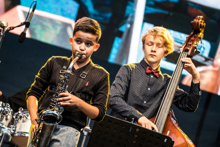 Na Piaristickém náměstí proběhl devátý ročník jihočeského jazzového festivalu