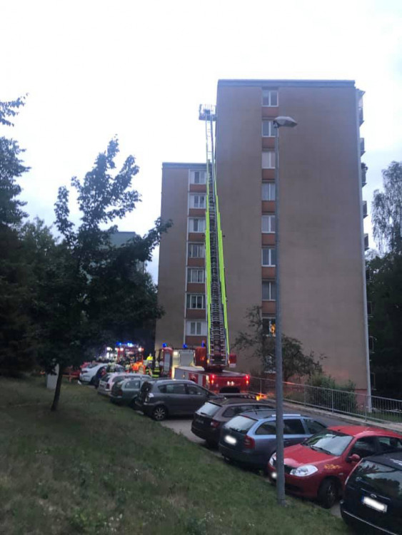 Výbuch v libereckém paneláku