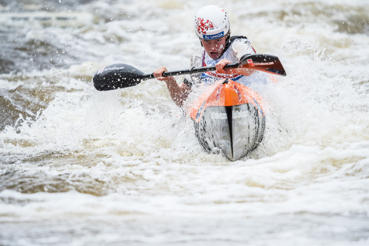 Kanál be Vrbném hostil závody Českého poháru ve sjezdu