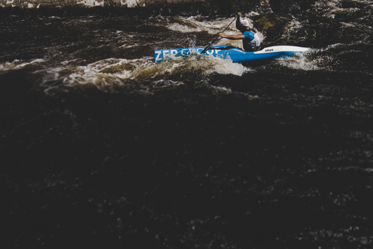 Kanál be Vrbném hostil závody Českého poháru ve sjezdu