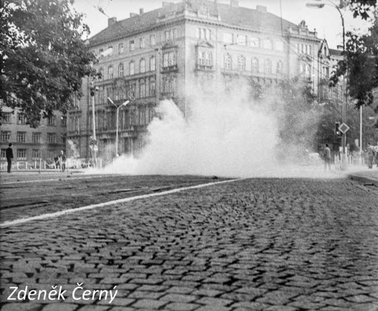 Srpnové události roku 1969 v Brně, autor Zdeněk Černý