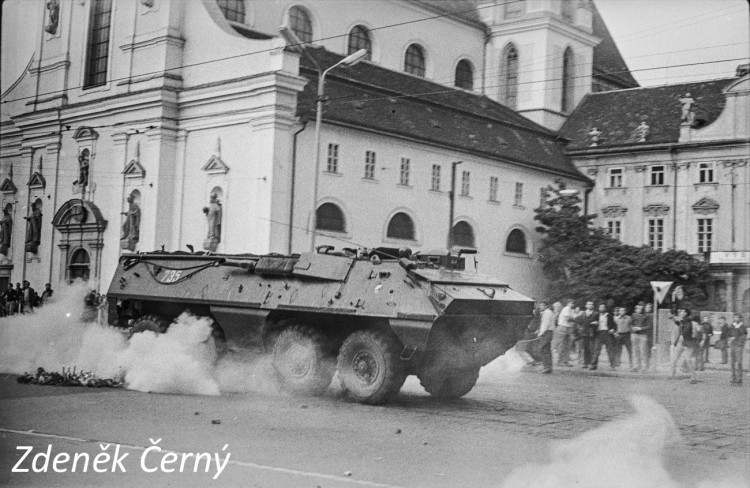 Srpnové události roku 1969 v Brně, autor Zdeněk Černý