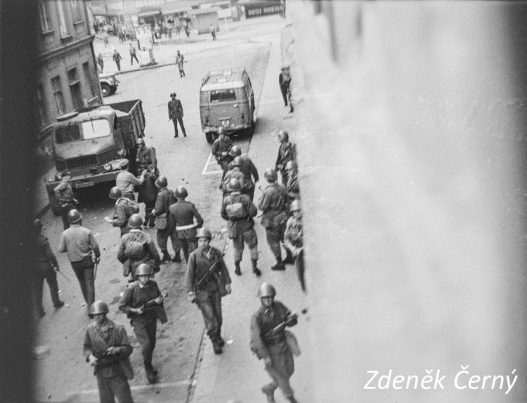 Srpnové události roku 1969 v Brně, autor Zdeněk Černý