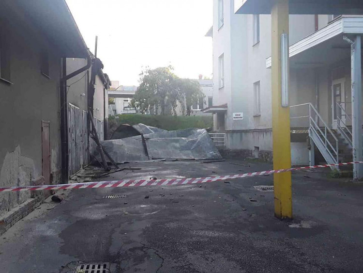 Silný vítr na Vysočině zaměstnal hasiče