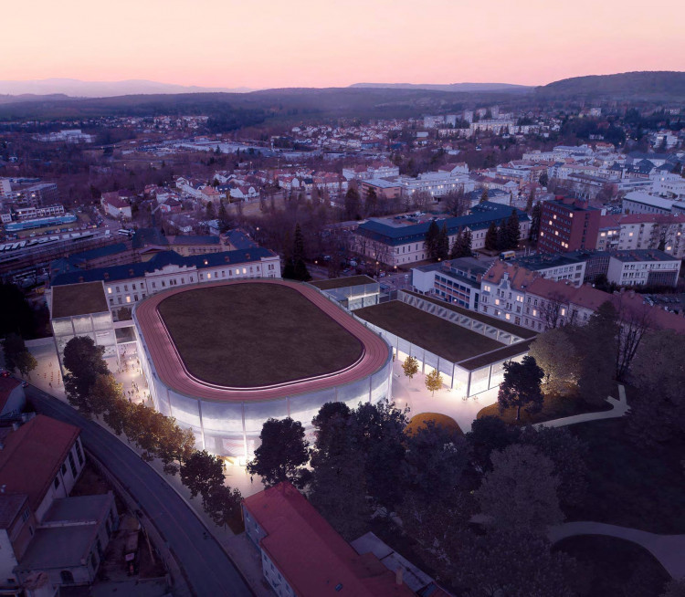 Vítězný návrh Horácké multifukční arény v Jihlavě