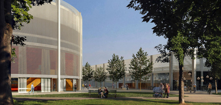 Vítězný návrh Horácké multifukční arény v Jihlavě