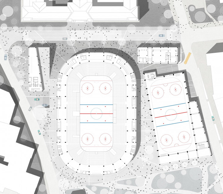 Vítězný návrh Horácké multifukční arény v Jihlavě