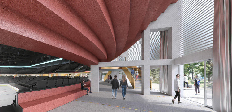 Vítězný návrh Horácké multifukční arény v Jihlavě