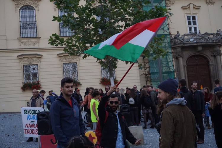 V Brně se demonstrovalo proti podpoře turecké ofenzívy v severní Sýrii