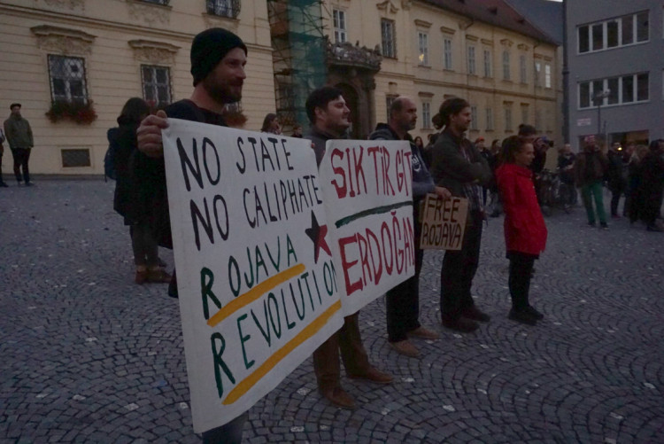 V Brně se demonstrovalo proti podpoře turecké ofenzívy v severní Sýrii