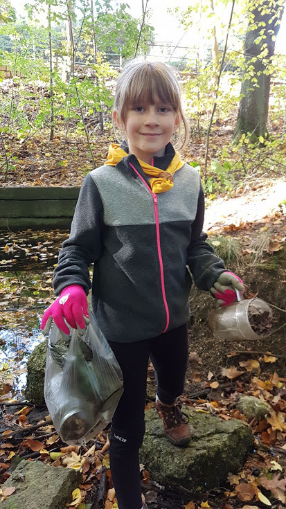 Skauti vyčistili les v Lidových sadech