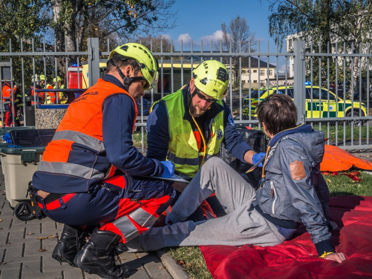 FOTOGALERIE: Podívejte se na fotky z velkého cvičení záchranných složek v Olomouci