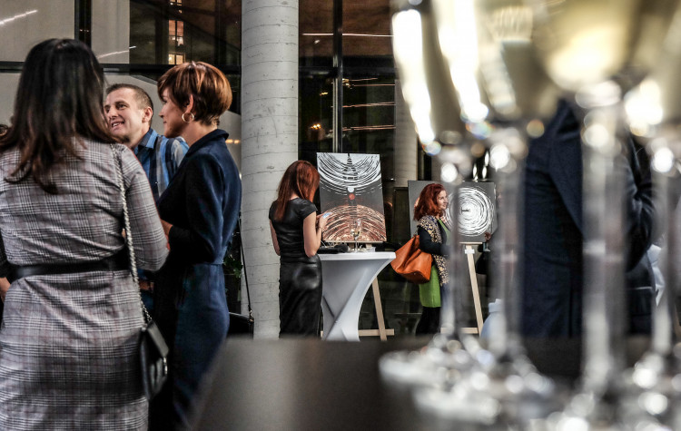 Vernisáž výstavy Souzvuk hudby a malby