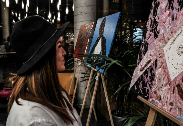 Vernisáž výstavy Souzvuk hudby a malby