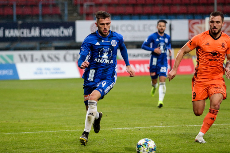 FOTOGALERIE: Mladá Boleslav v Olomouci srovnala během jedné minuty na 2:2