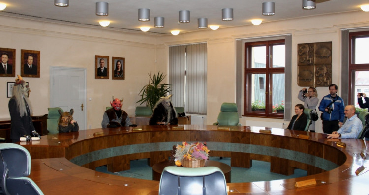 Čerti na jihlavské radnici