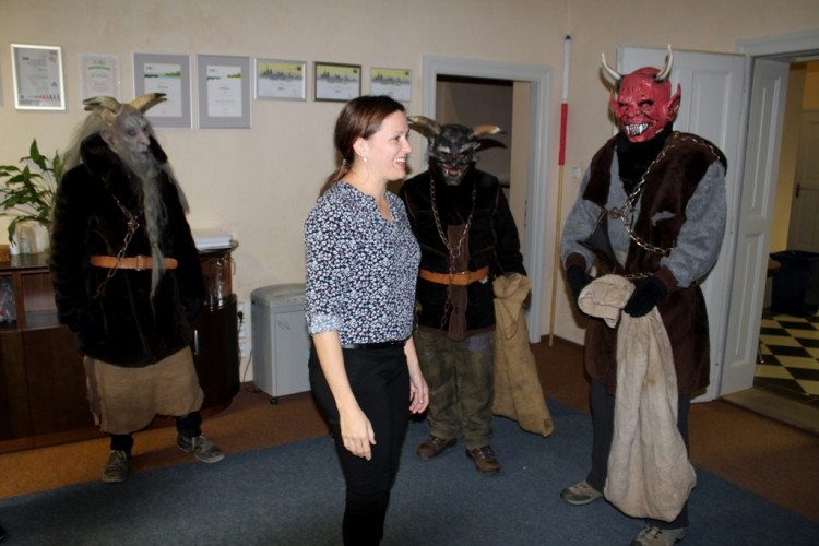 Čerti na jihlavské radnici