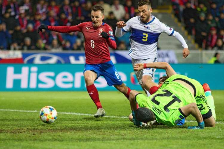 Česká reprezentace porazila Kosovo.