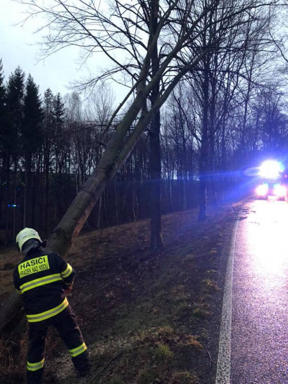 Vichřice Sabine na Liberecku