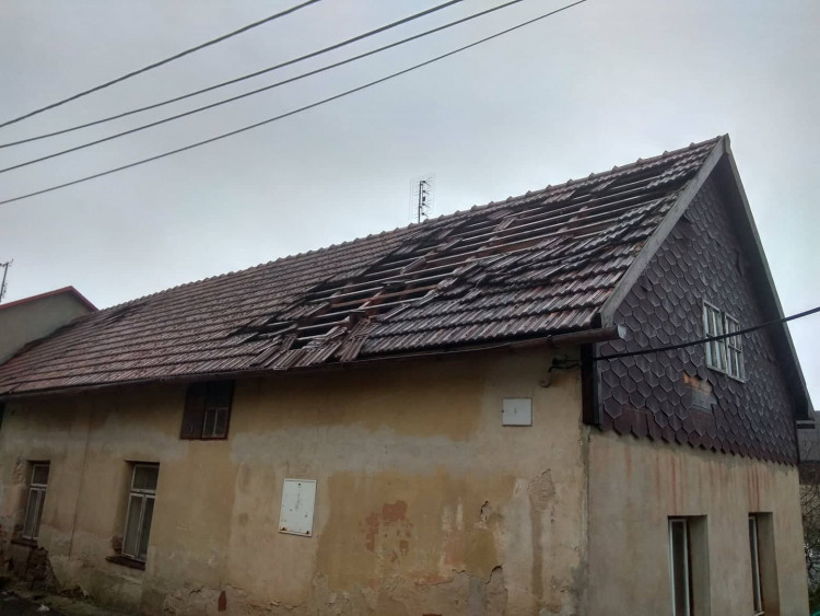 Orkán Sabine na Vysočině