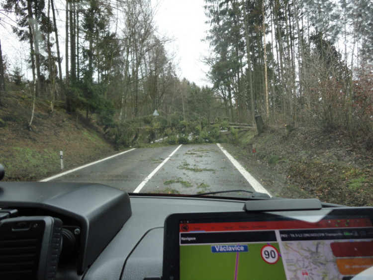 Následky vichřice Sabine v Královéhradeckém kraji