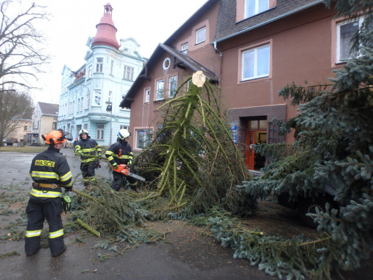 Následky vichřice Sabine v Královéhradeckém kraji
