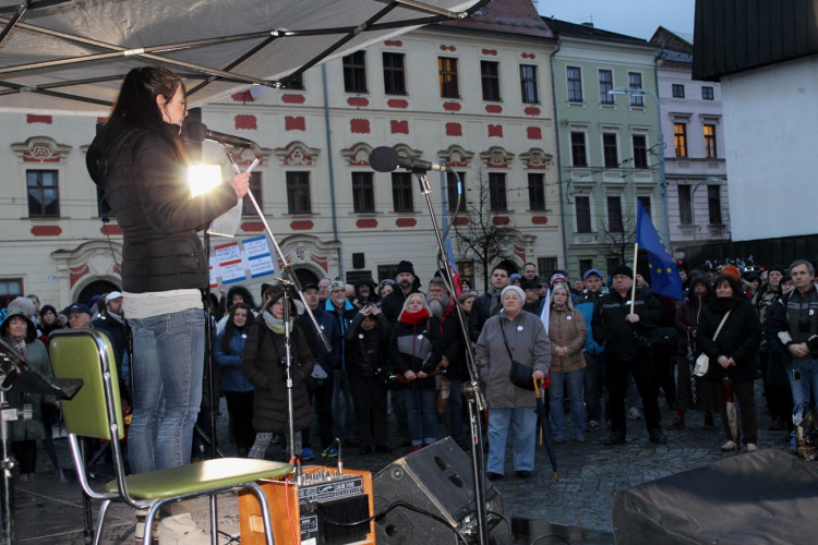 Štafeta pro demokracii v Jihlavě