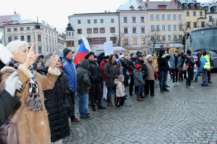 Štafeta pro demokracii v Jihlavě
