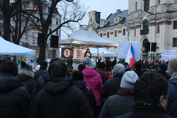 Štafeta pro demokracii v Jihlavě