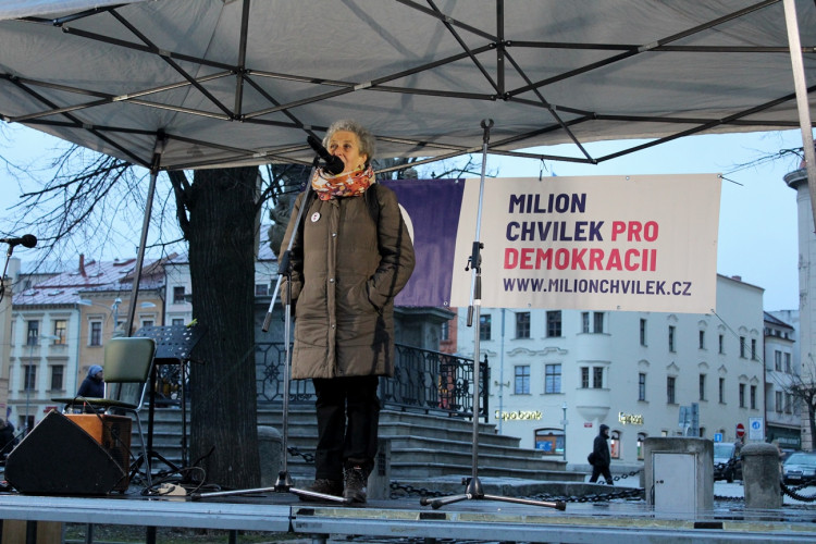 Štafeta pro demokracii v Jihlavě