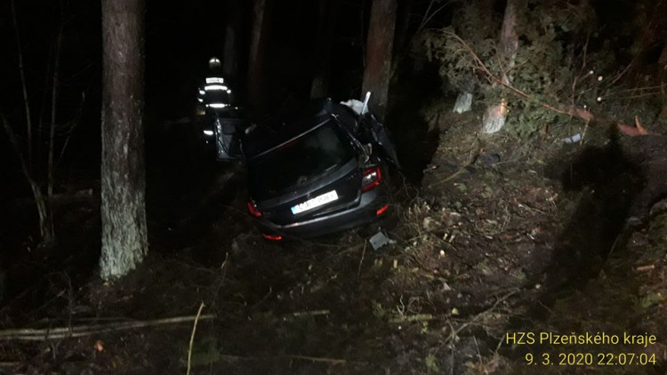 FOTOGALERIE: Nehoda na Plzeňsku