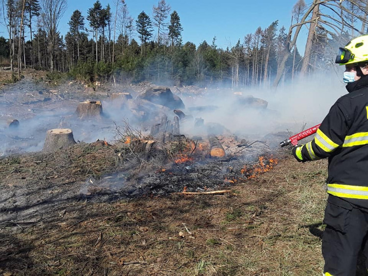 Požáry na Vysočině 6.4.2020