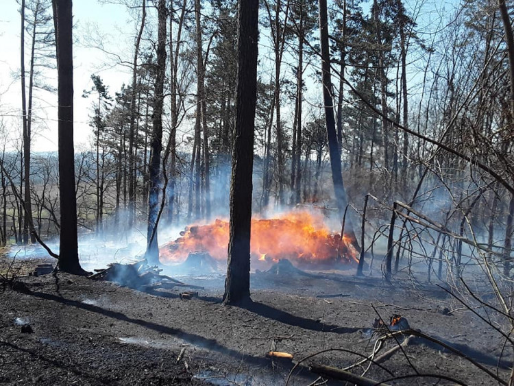Požáry na Vysočině 6.4.2020