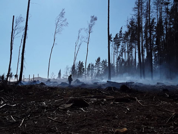 Požáry na Vysočině 6.4.2020