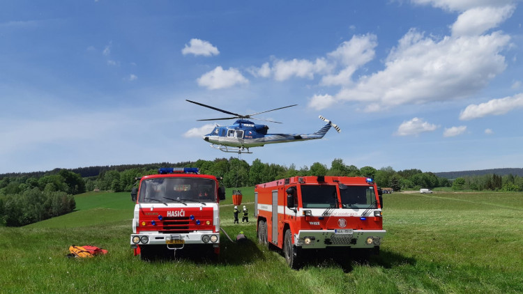 Požár u Malé Skály