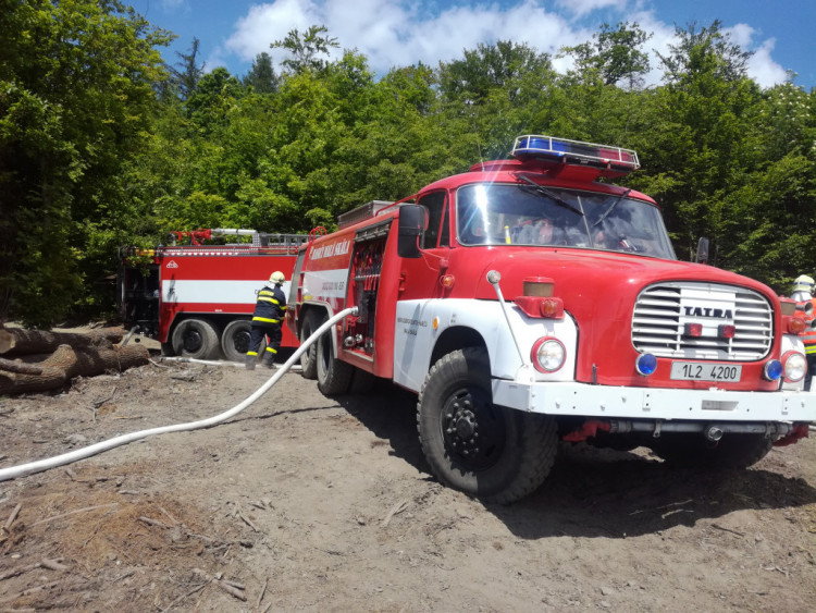 Požár u Malé Skály