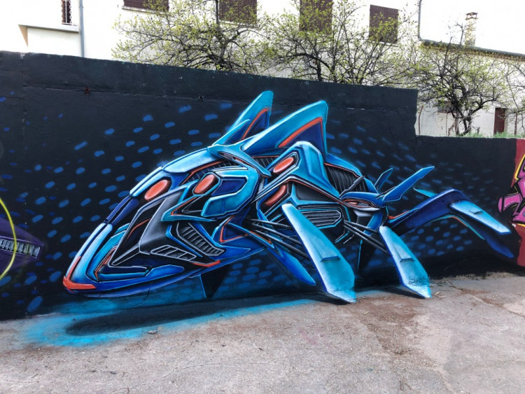 I při návštěvě Francie stále tvořil