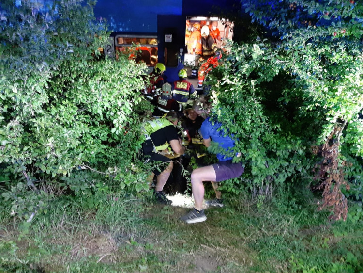 Večerní srážka dvou vlaků u Českého Brodu