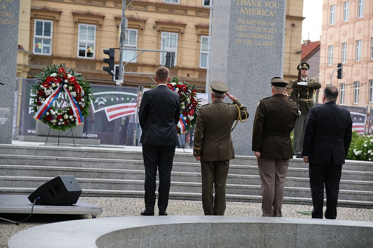 FOTOGALERIE: Mike Pompeo v Plzni