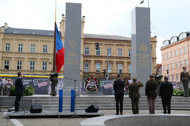 FOTOGALERIE: Mike Pompeo v Plzni