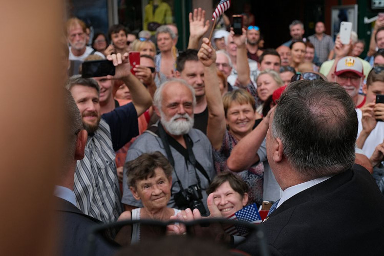 FOTOGALERIE: Mike Pompeo v Plzni