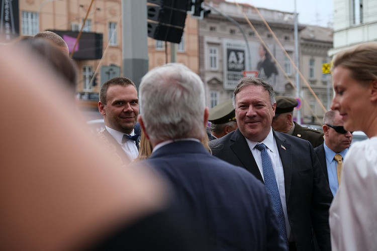 FOTOGALERIE: Mike Pompeo v Plzni