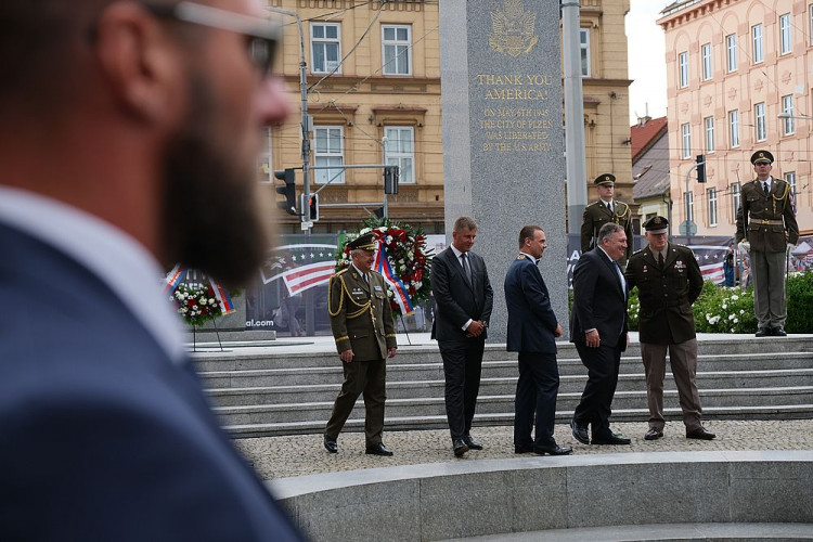 FOTOGALERIE: Mike Pompeo v Plzni