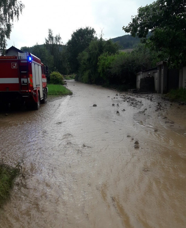 FOTOGALERIE: Přívalový liják se přehnal Plzeňským krajem