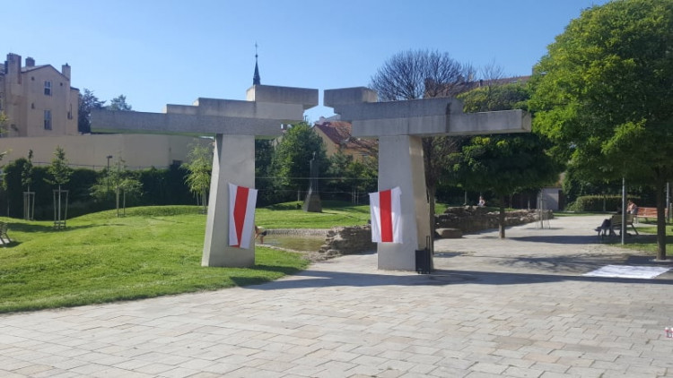 Lidé v Jihlavě vyjádřili podporu demonstrantů v Bělorusku