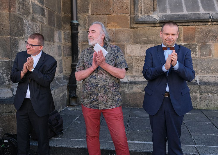 FOTOGALERIE: Odhalení pamětní desky připomínající okupaci z 21. srpna 1968